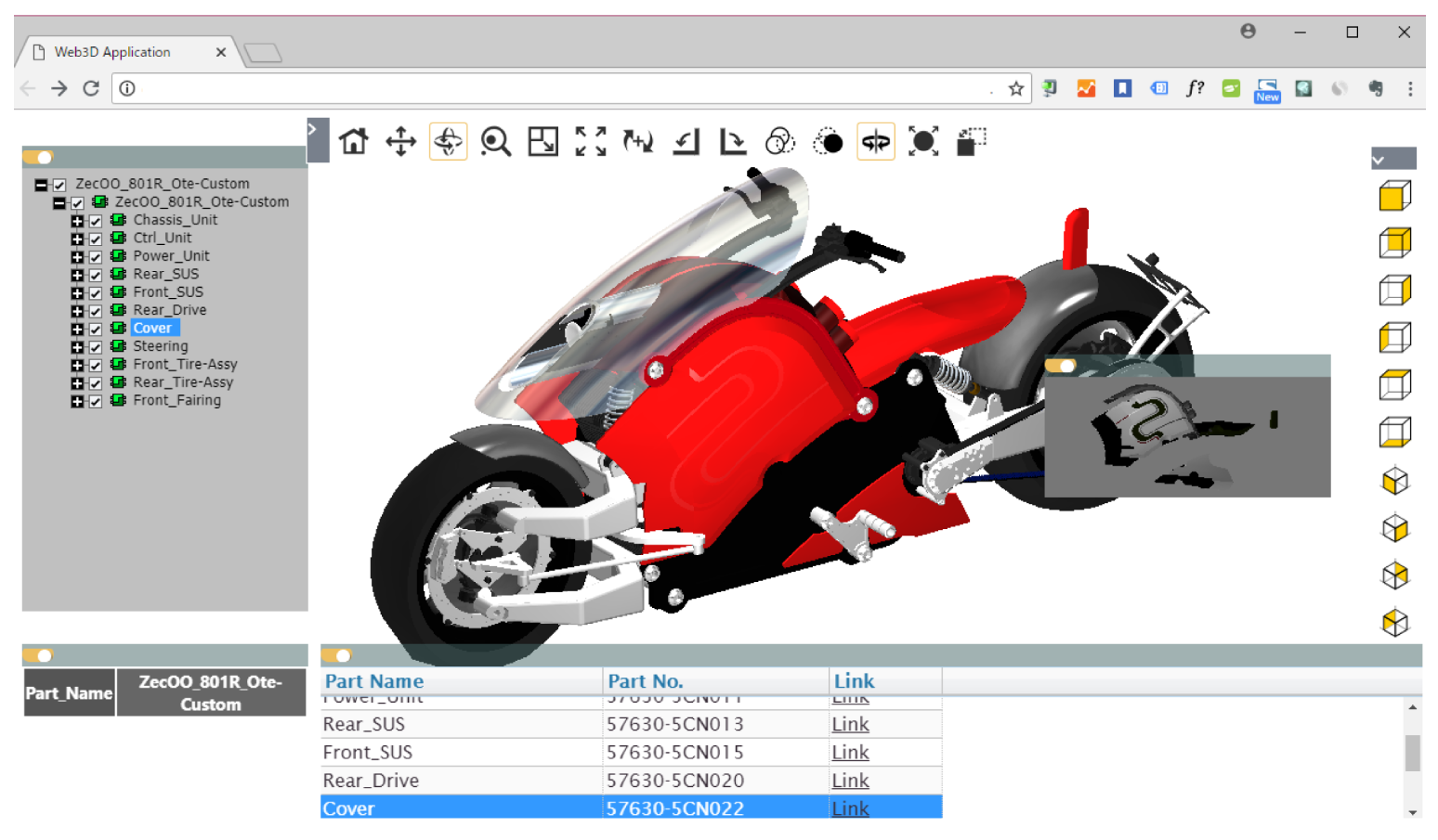 XVL Web3D Manager サンプル１イメージ